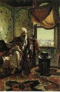 Arab or Arabic people and life. Orientalism oil paintings  295